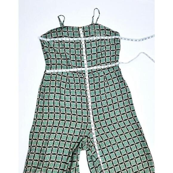 Farm Rio Green Floral Jumpsuit Size XL - Picture 4 of 8